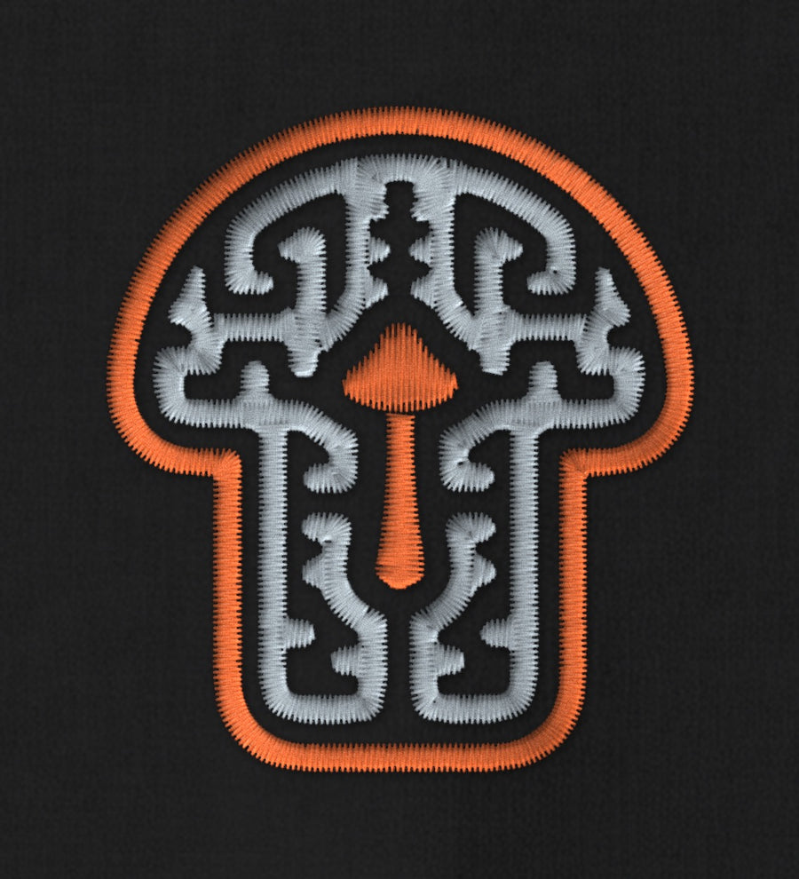 Shroom — Black — stitching