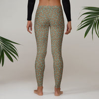 Leggings Geometric Pattern – Itzam Cream Blue