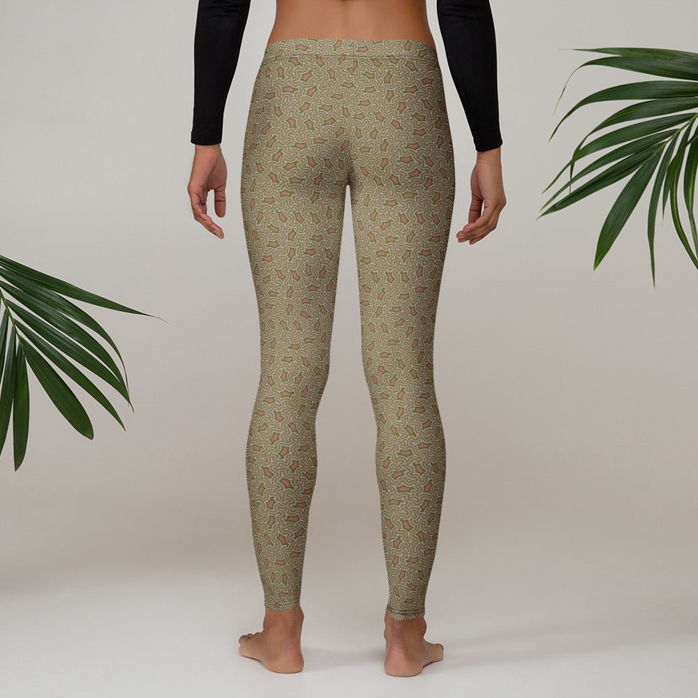 Leggings Geometric Pattern – Xolo Sand and Earth - symbolika