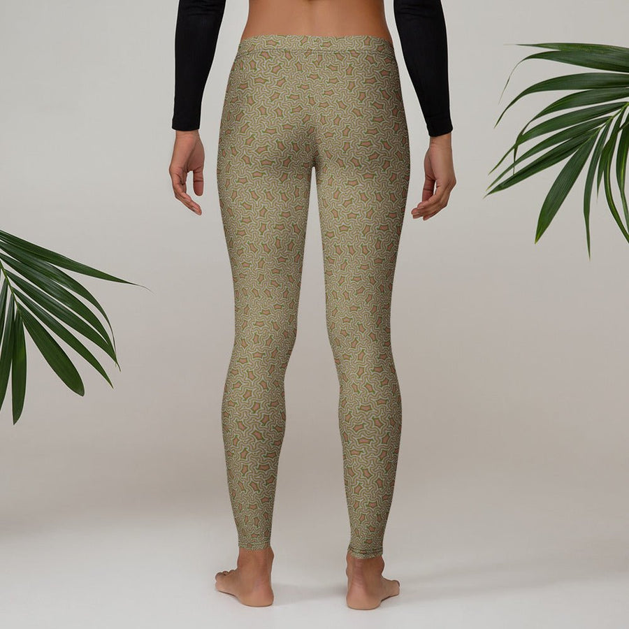 Leggings Geometric Pattern – Xolo Sand and Earth - symbolika