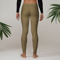 Leggings Geometric Pattern – Olive Bordo