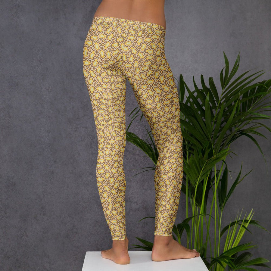 Leggings Geometric Pattern – Xolo Lemon Lime - symbolika