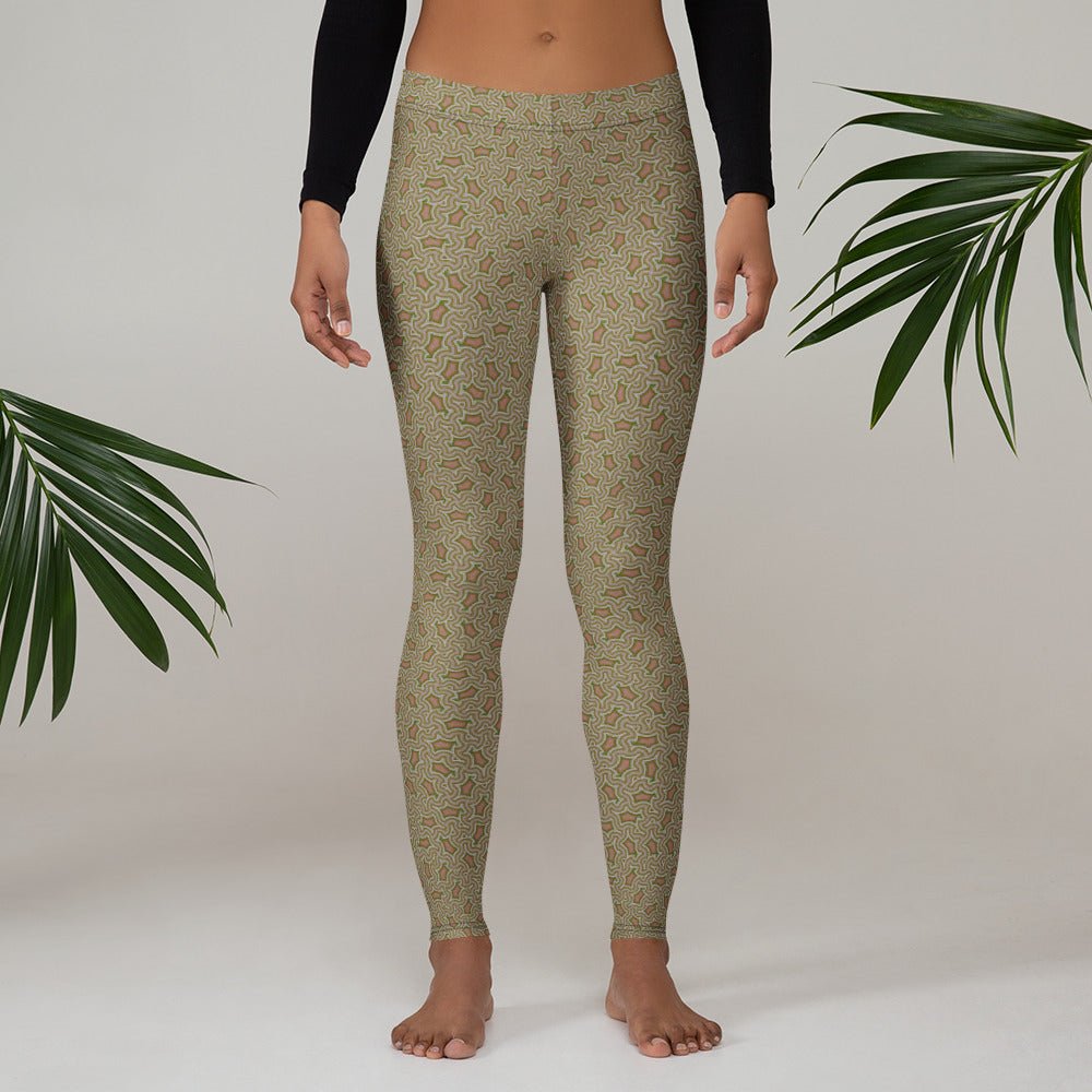 Leggings Geometric Pattern – Xolo Sand and Earth - symbolika