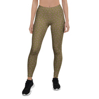 Leggings Geometric Pattern – Olive Bordo