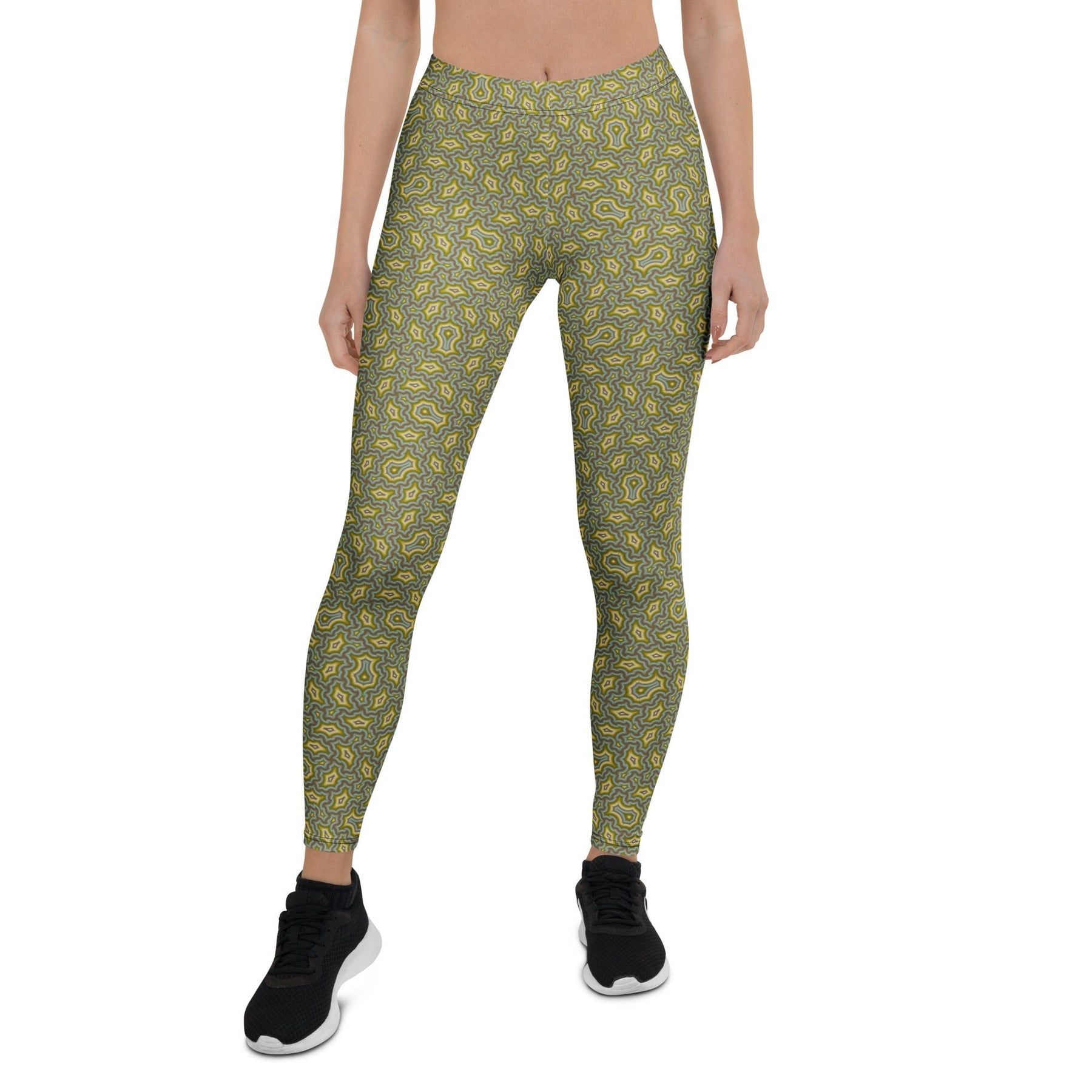 Leggings Geometric Pattern – Angelic Mexicana Purple Earth - symbolika