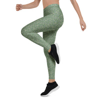 Leggings Geometric Pattern – Itzam Cream Green