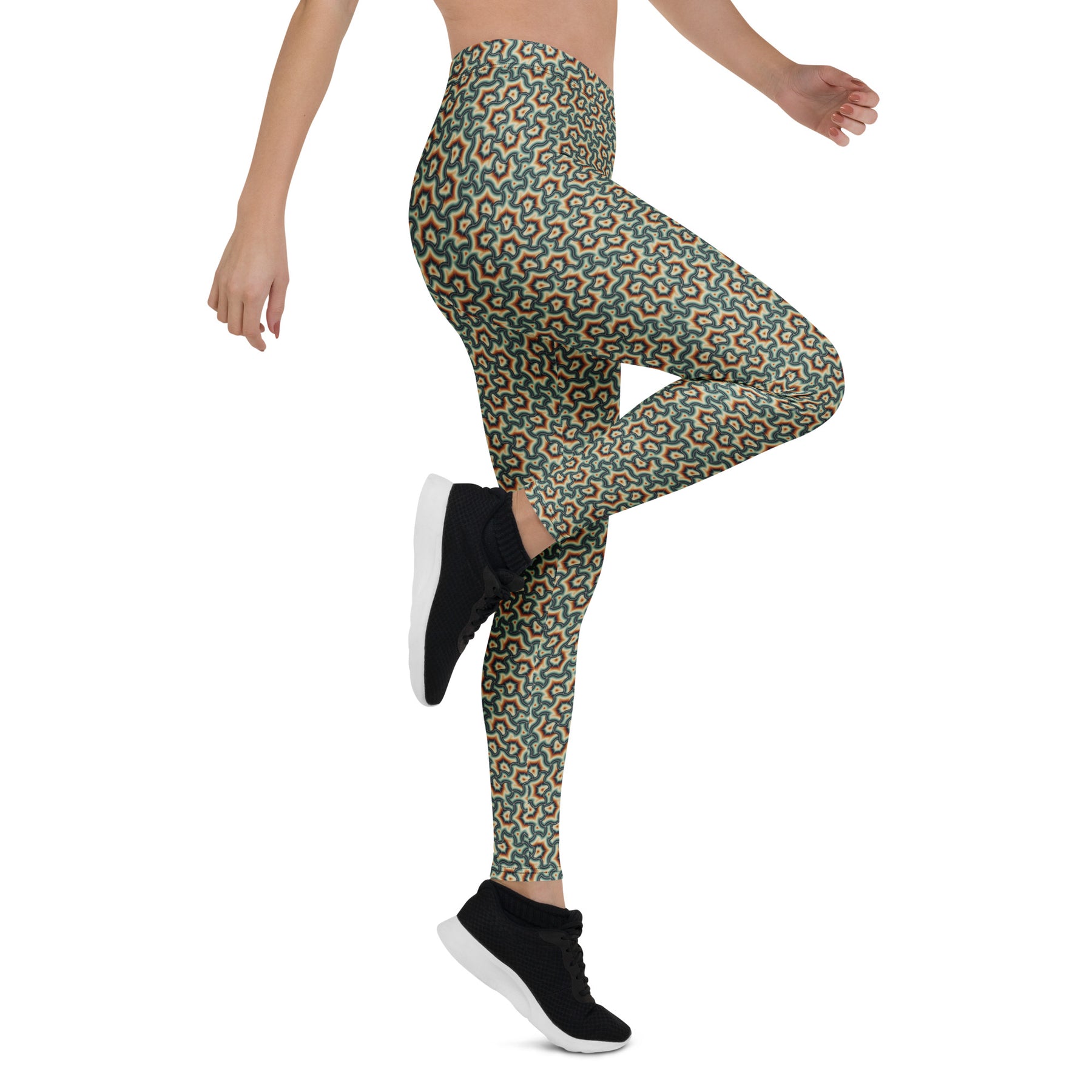 Leggings Geometric Pattern – Scales Mexicana Glow - symbolika