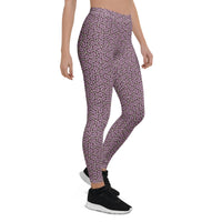 Leggings Geometric Pattern – Itzam Purple Bordo