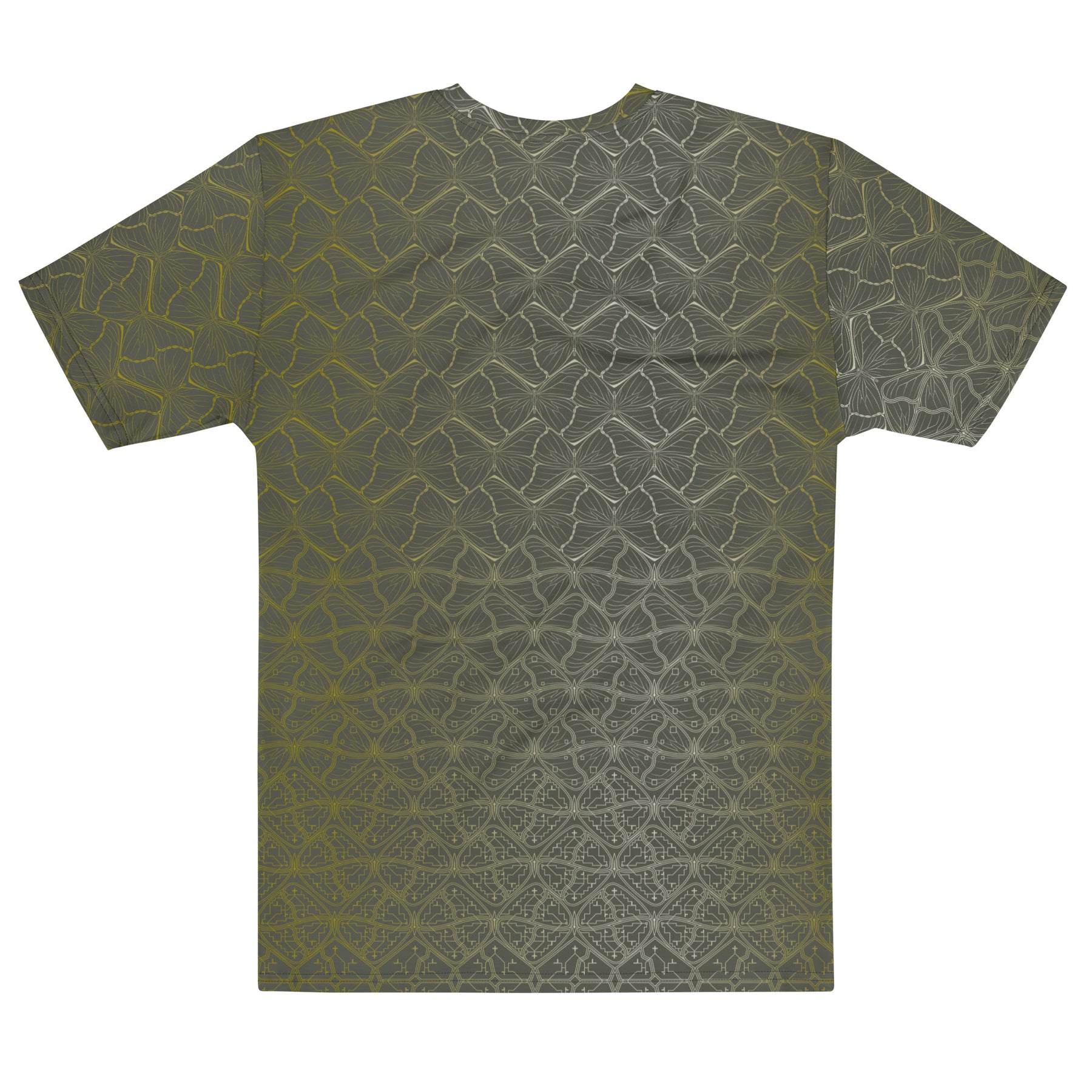 Tessellation Butterfly T-Shirt - Green Mathematical Pattern Design - symbolika