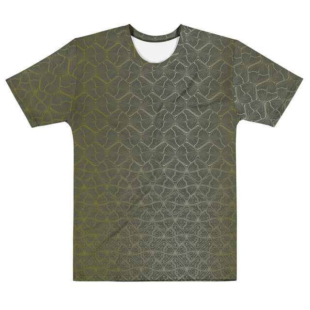 Camiseta con mariposa teselada - Diseño de patrón matemático verde