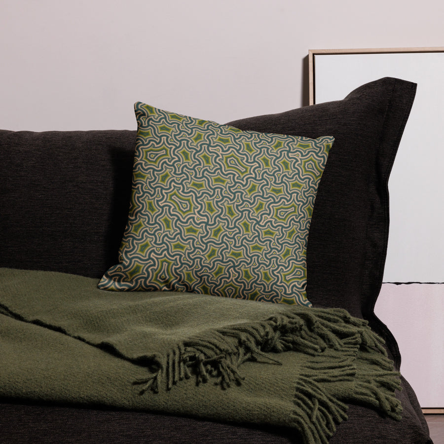 Pillow Geometric Pattern – Mint - symbolika