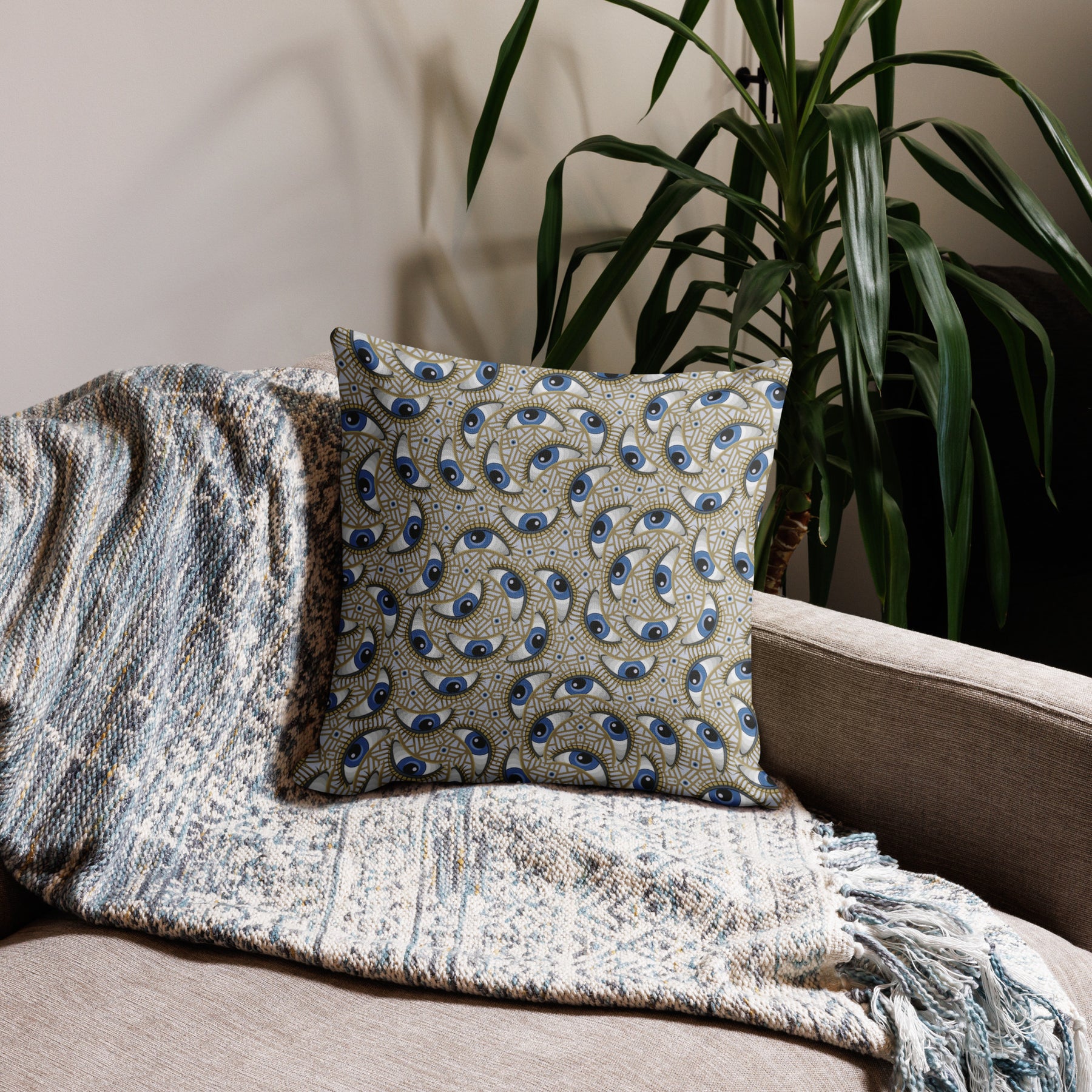 Pillow Geometric Pattern – Eye to I - symbolika