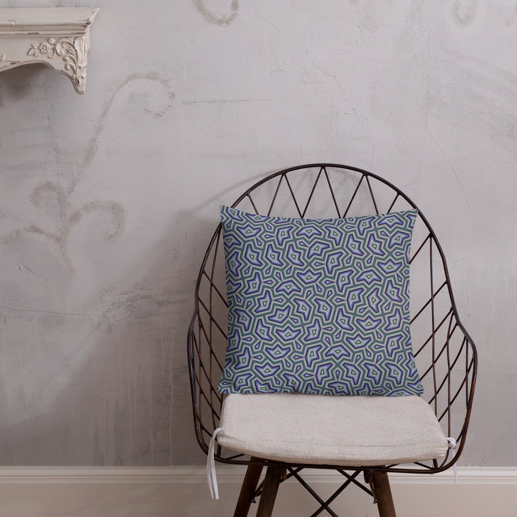 Pillow Geometric Pattern – Dynamika Aqua - symbolika