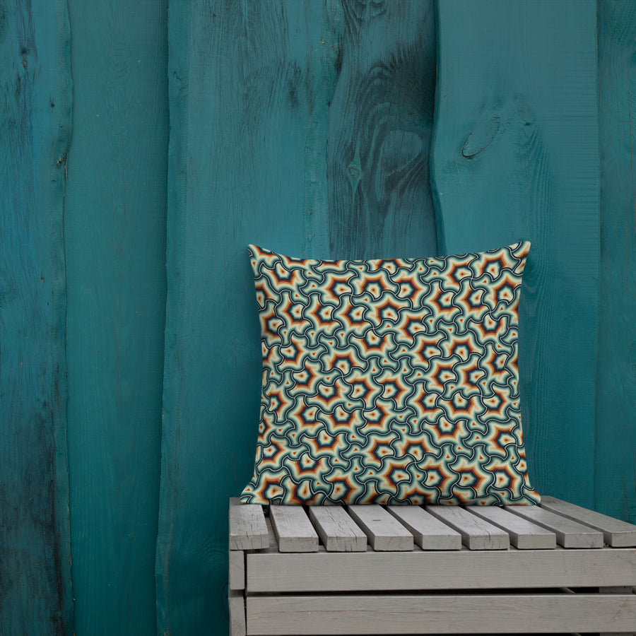 Pillow Geometric Pattern – Scales Exicana - symbolika