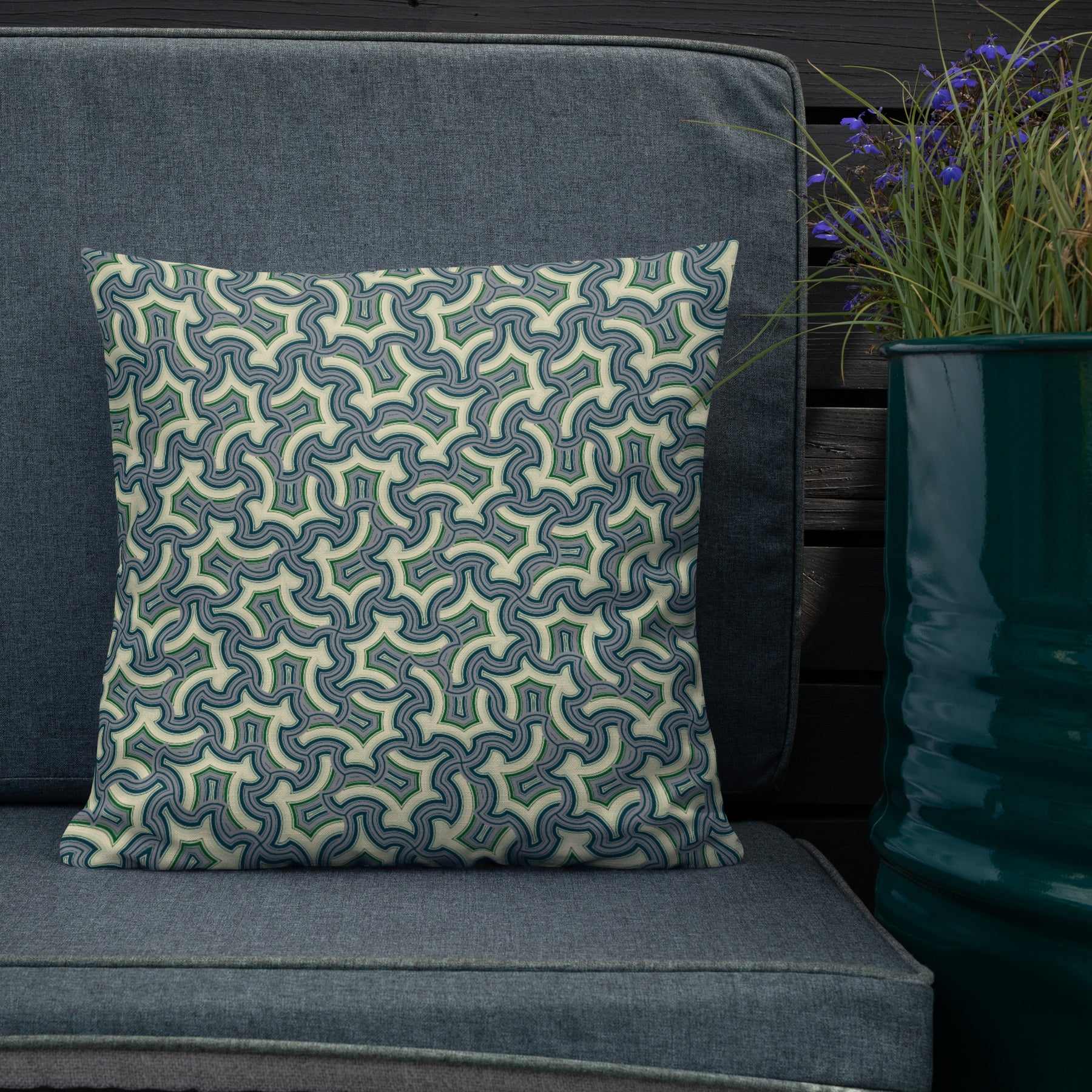 Pillow Geometric Pattern – Itzam - symbolika