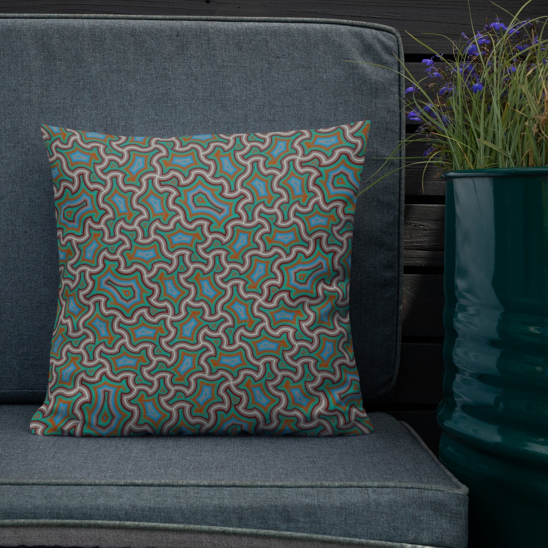 Pillow Geometric Pattern – Harpy - symbolika