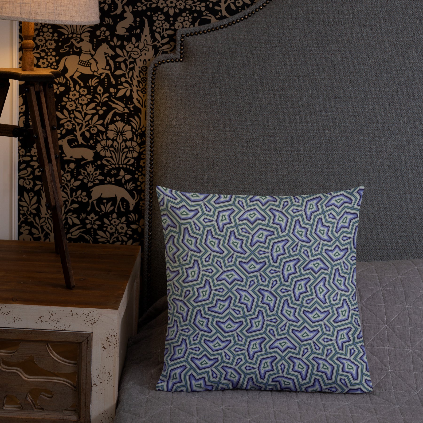 Pillow Geometric Pattern – Dynamika Aqua - symbolika