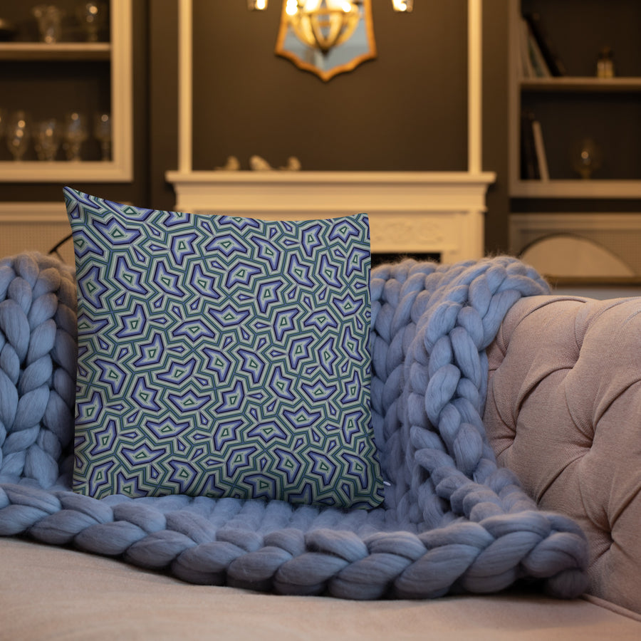 Pillow Geometric Pattern – Dynamika Aqua - symbolika