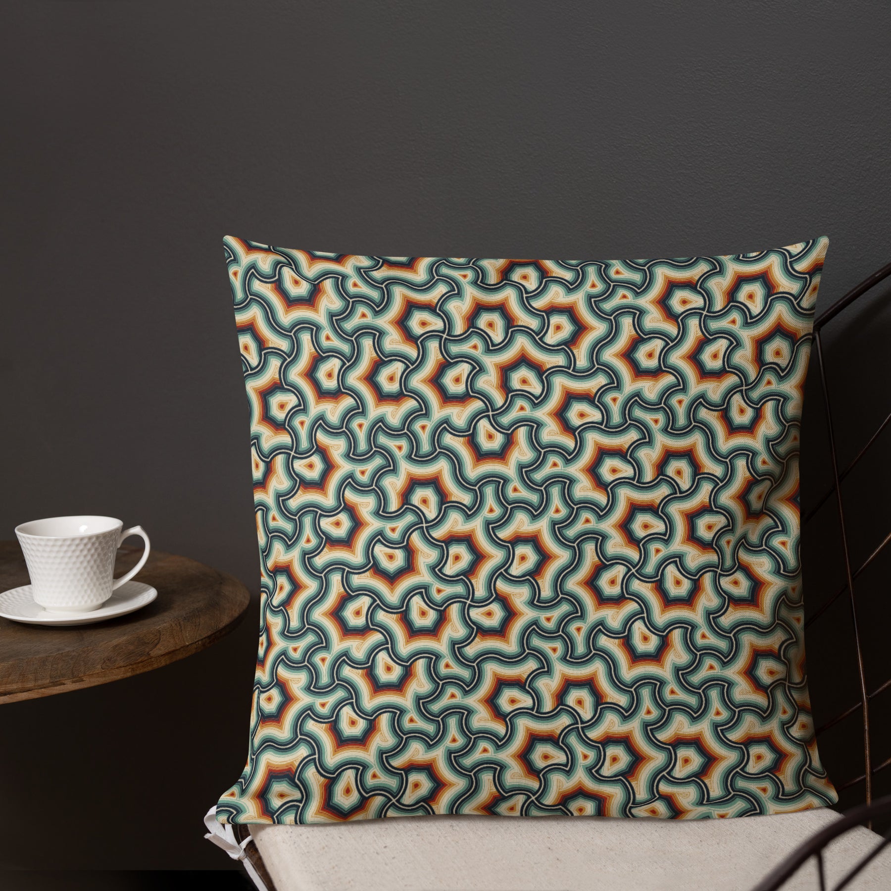 Pillow Geometric Pattern – Scales Exicana - symbolika