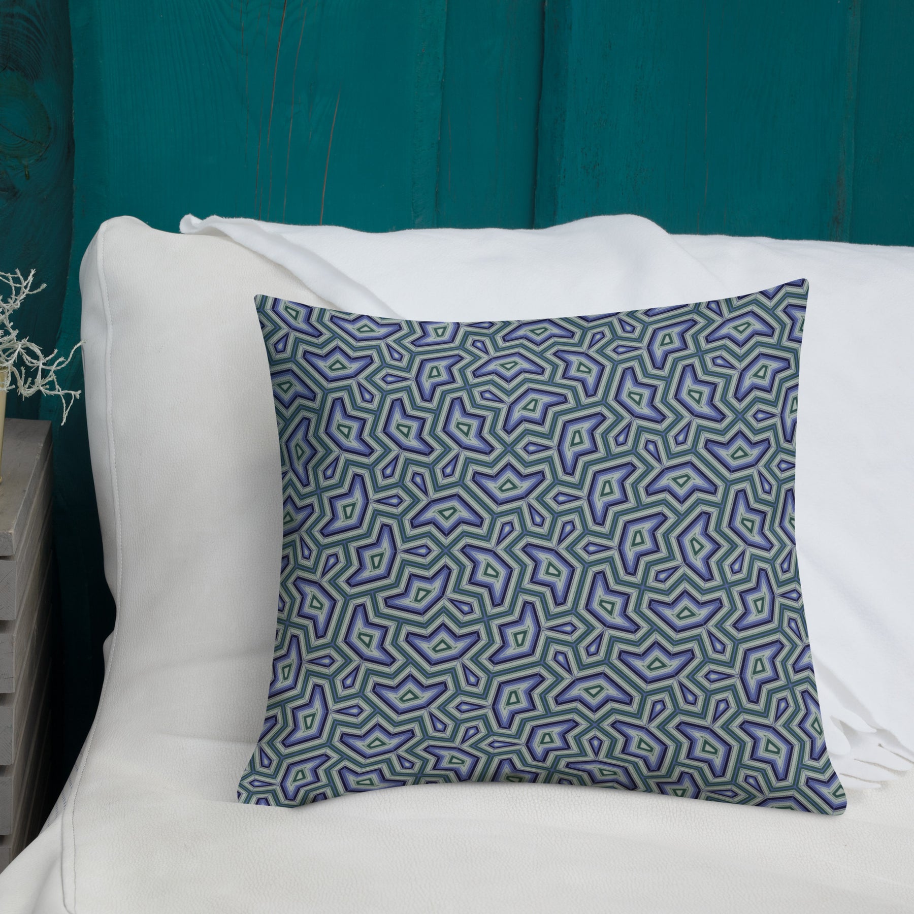 Pillow Geometric Pattern – Dynamika Aqua - symbolika