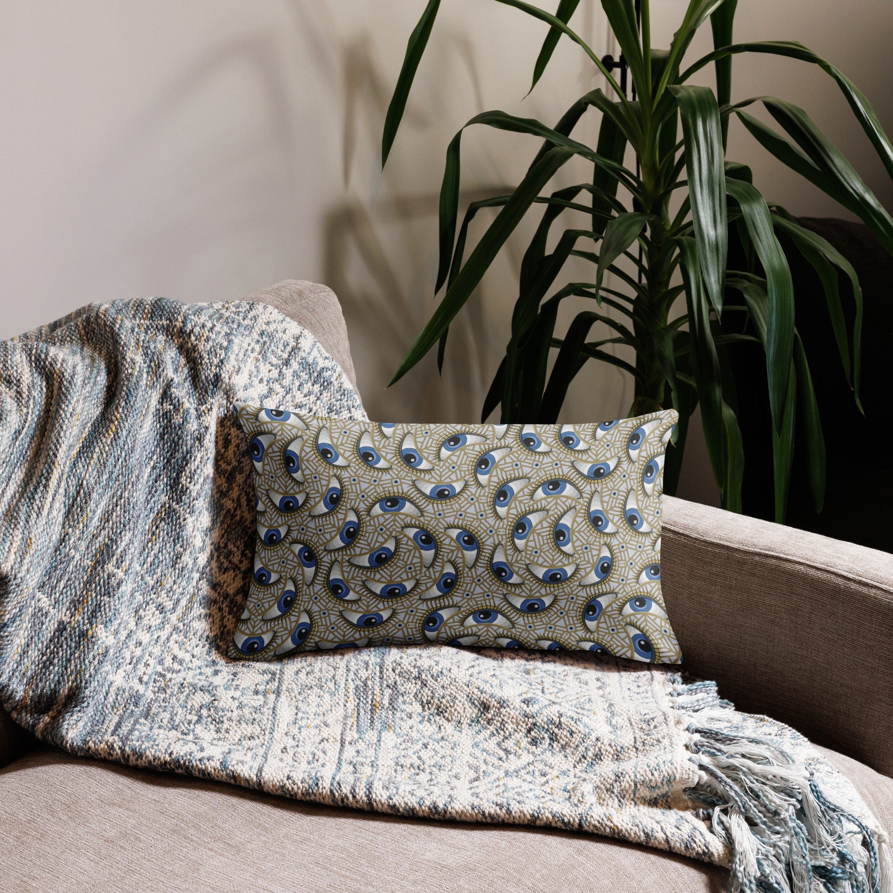 Pillow Geometric Pattern – Eye to I - symbolika