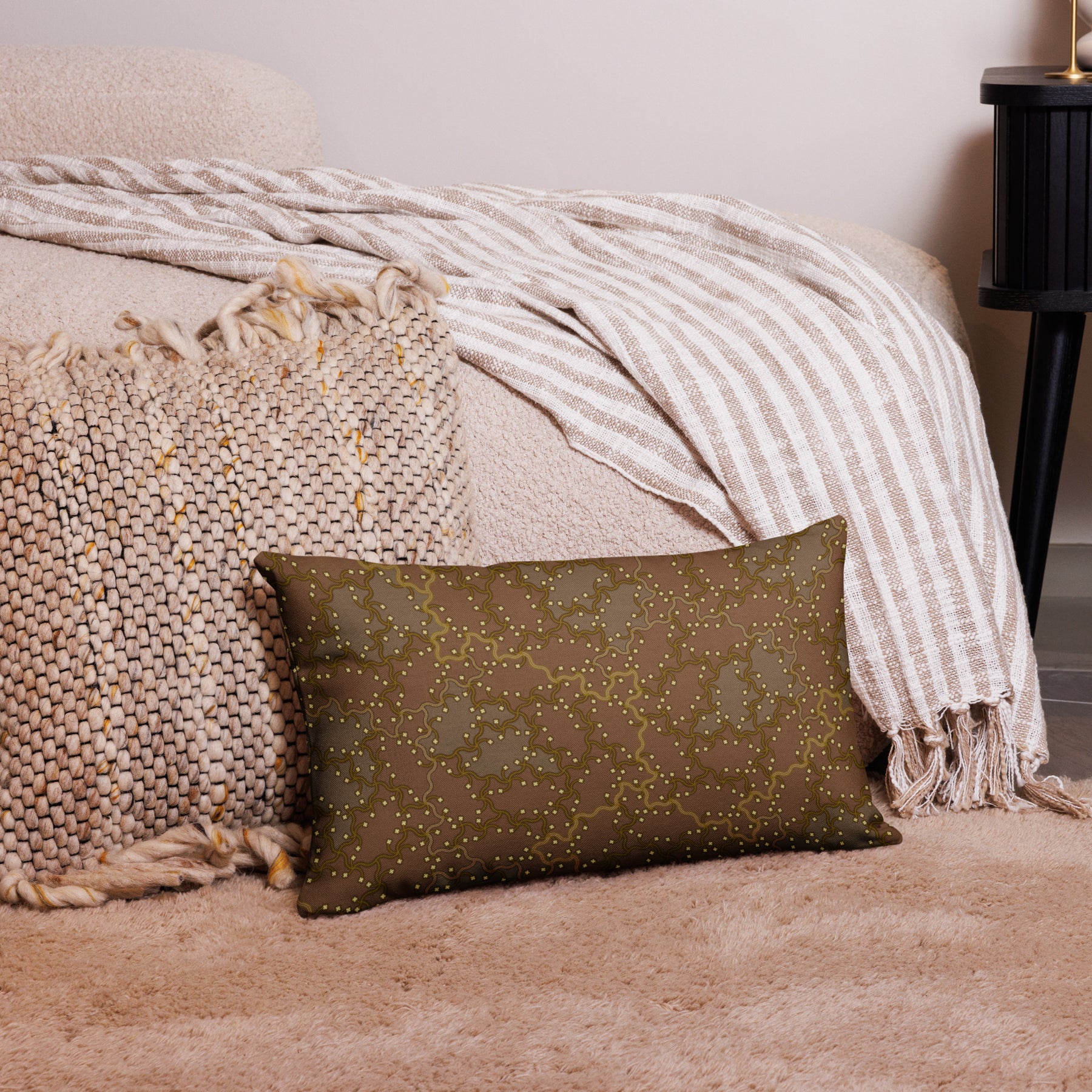 Pillow Geometric Pattern – Fauna Earth - symbolika