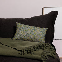 Almohada con estampado geométrico – Menta