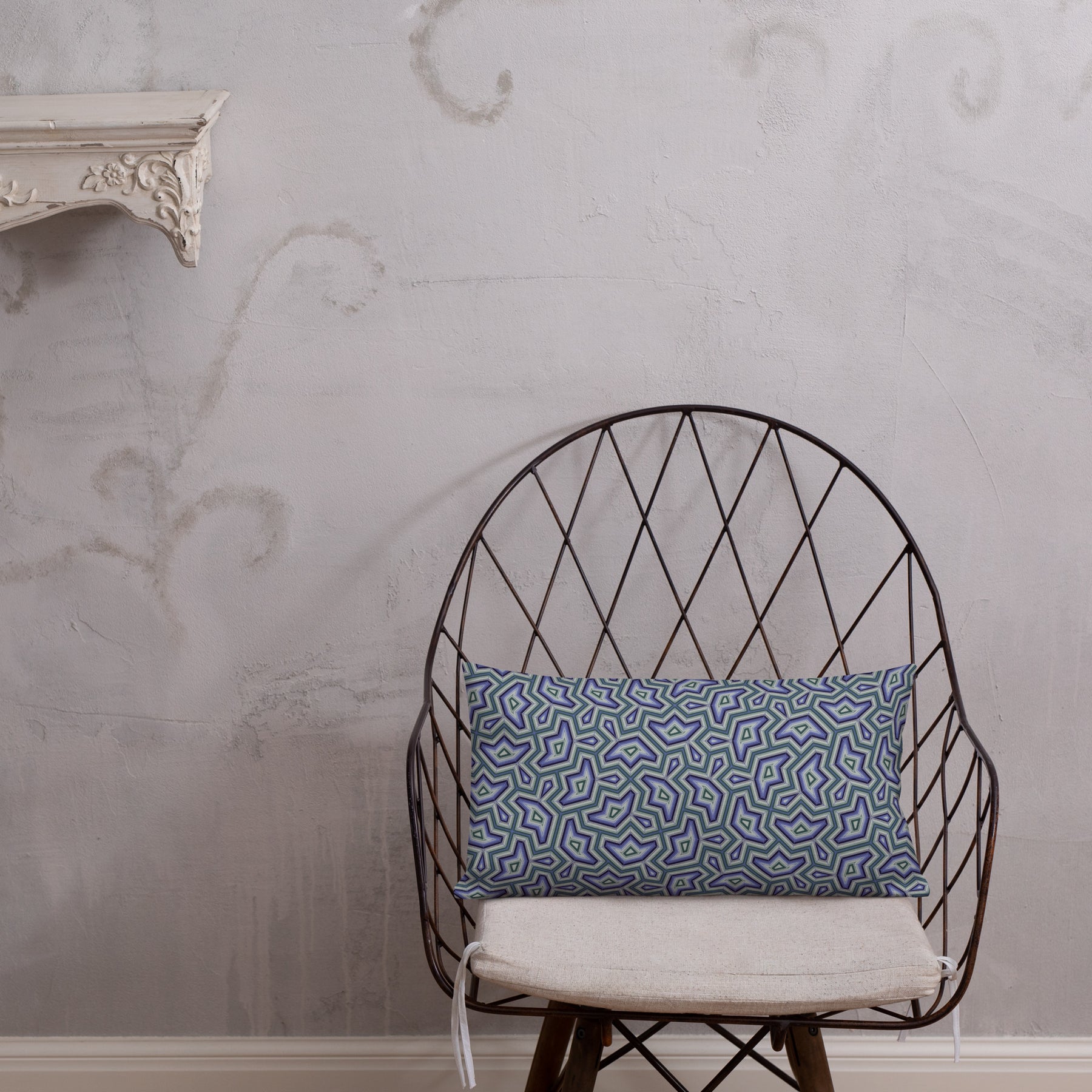 Pillow Geometric Pattern – Dynamika Aqua - symbolika
