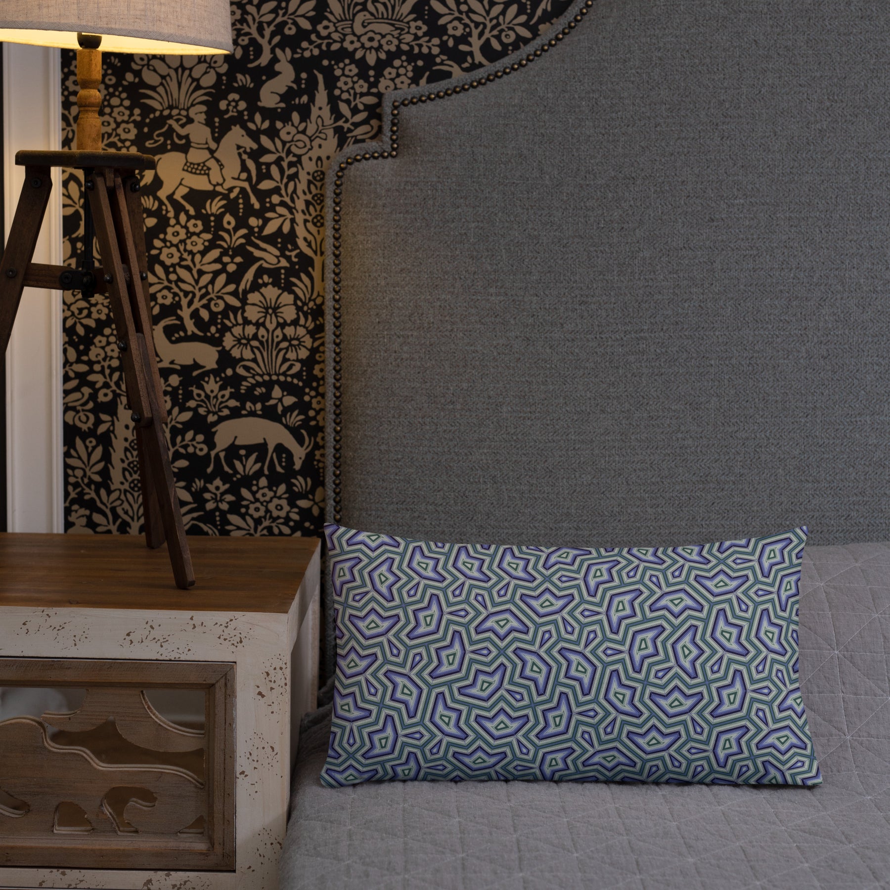 Pillow Geometric Pattern – Dynamika Aqua - symbolika