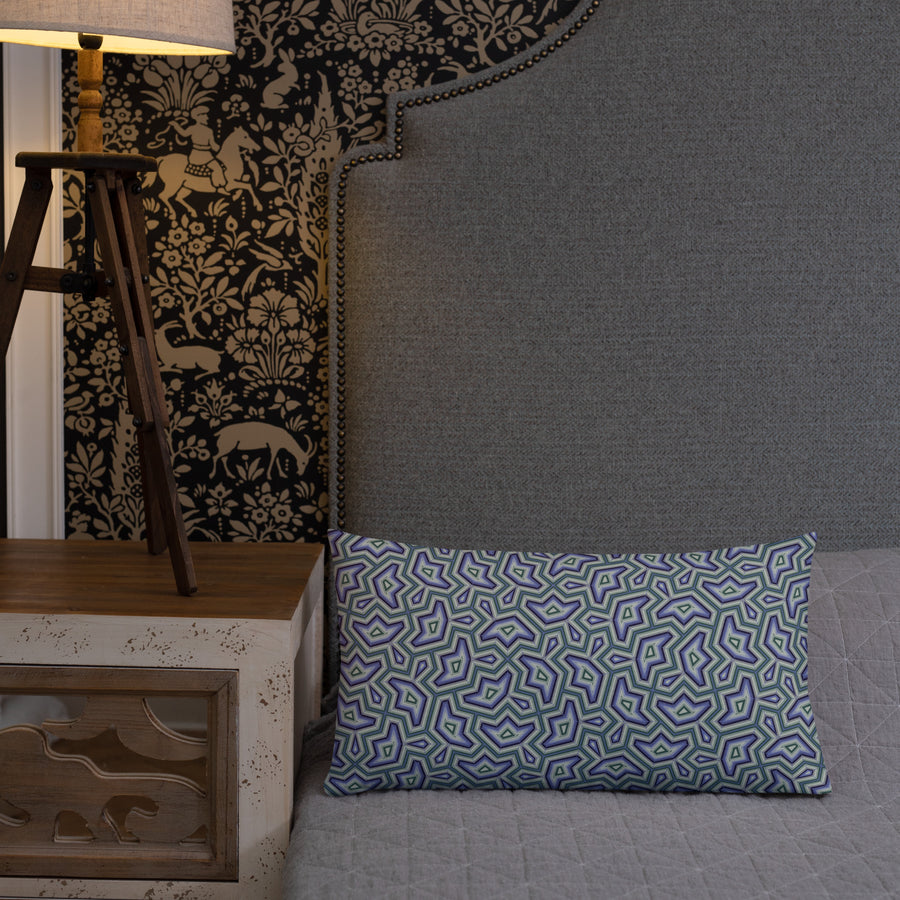 Pillow Geometric Pattern – Dynamika Aqua - symbolika