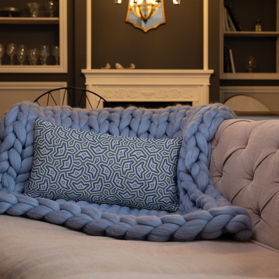Pillow Geometric Pattern – Dynamika Aqua - symbolika
