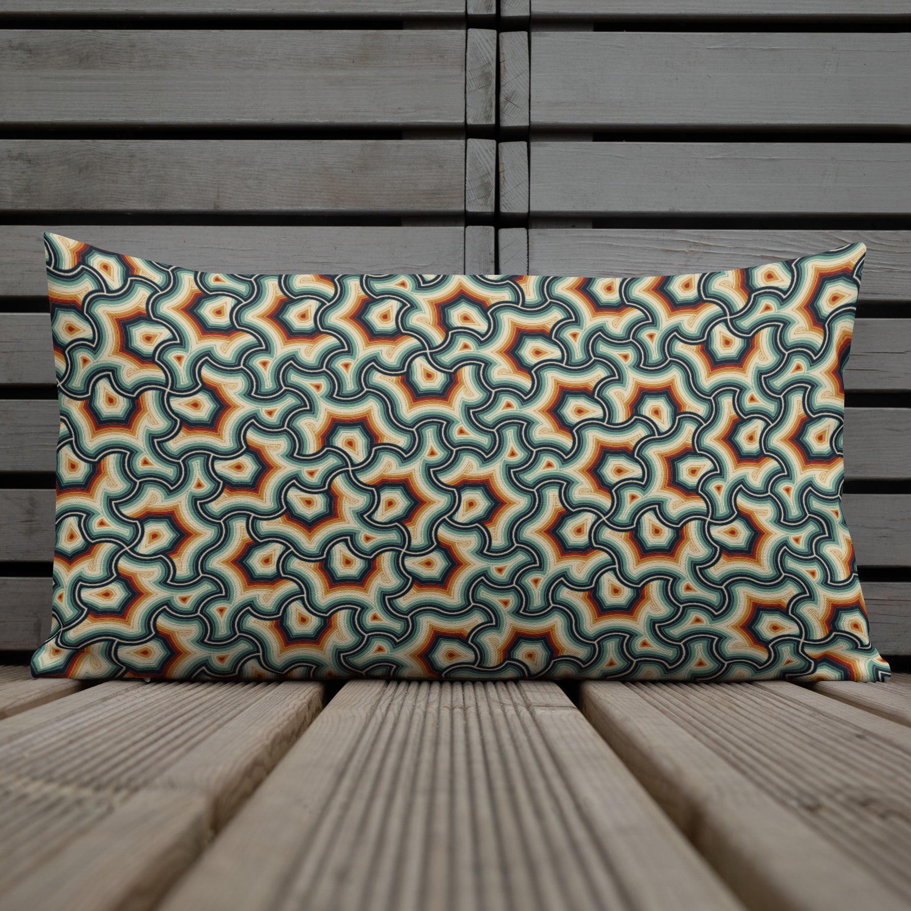 Pillow Geometric Pattern – Scales Exicana - symbolika