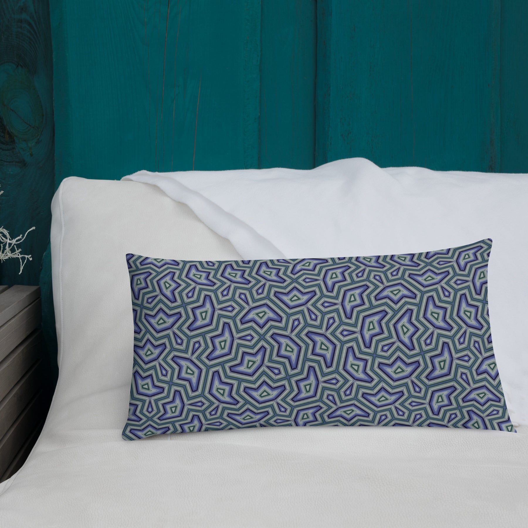 Pillow Geometric Pattern – Dynamika Aqua - symbolika