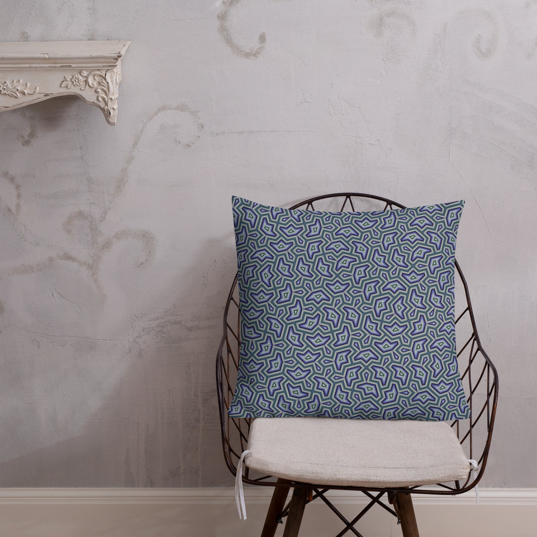 Pillow Geometric Pattern – Dynamika Aqua - symbolika