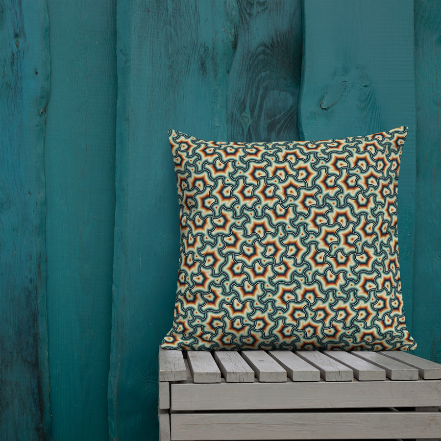 Pillow Geometric Pattern – Scales Exicana - symbolika