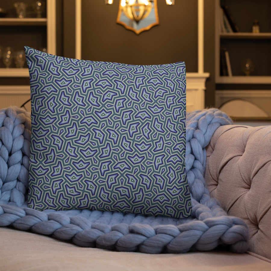 Pillow Geometric Pattern – Dynamika Aqua - symbolika