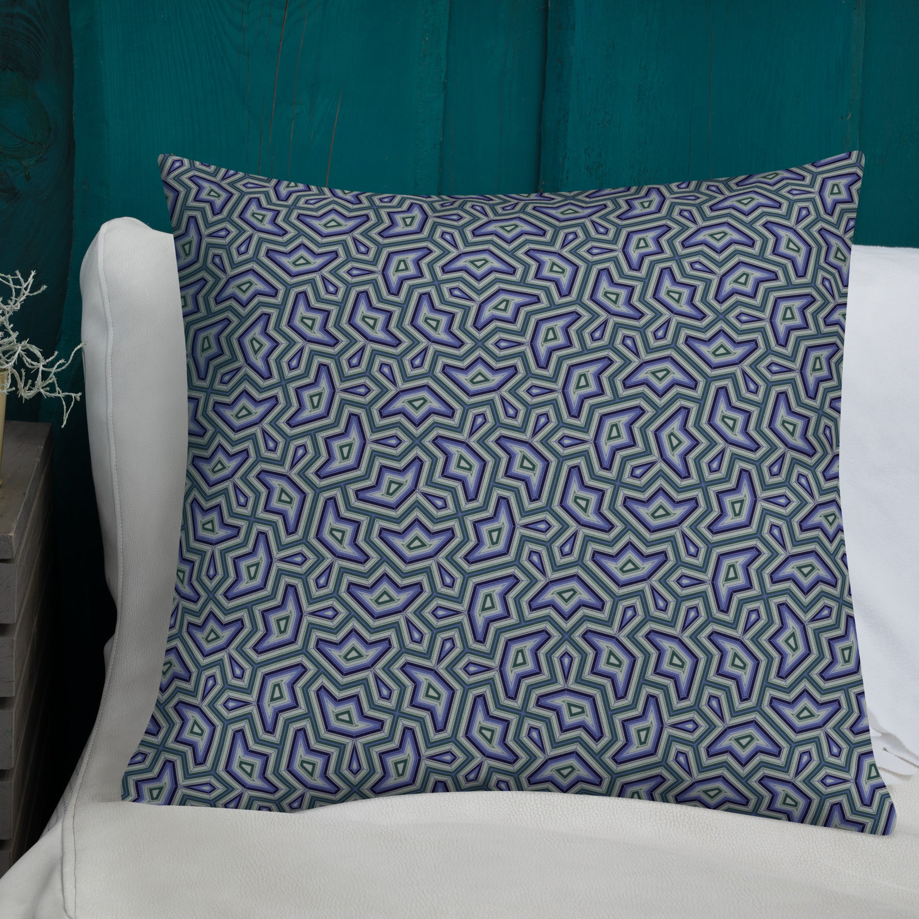 Pillow Geometric Pattern – Dynamika Aqua - symbolika