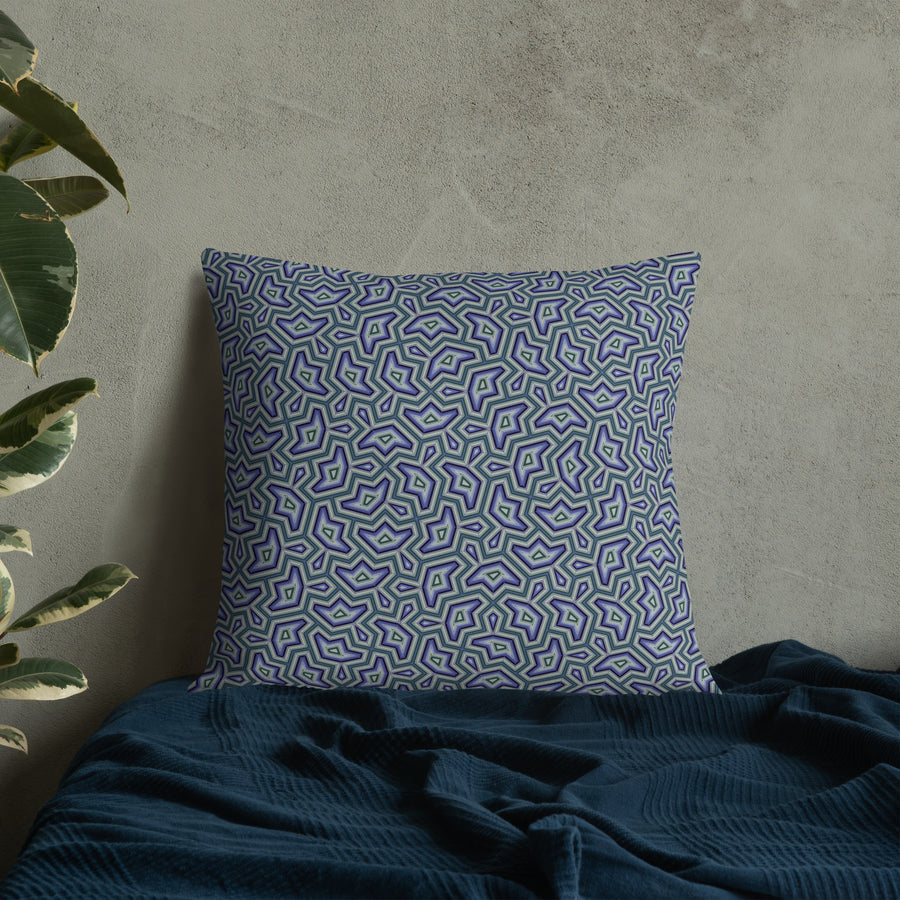 Pillow Geometric Pattern – Dynamika Aqua - symbolika