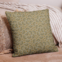 Cojín con estampado geométrico: ramo gris tierra