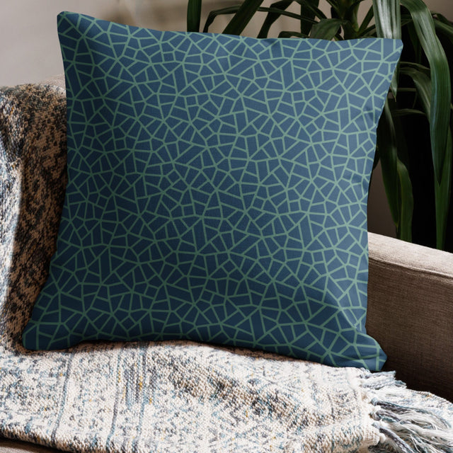 Patrón geométrico de almohada – Océano pavimentado