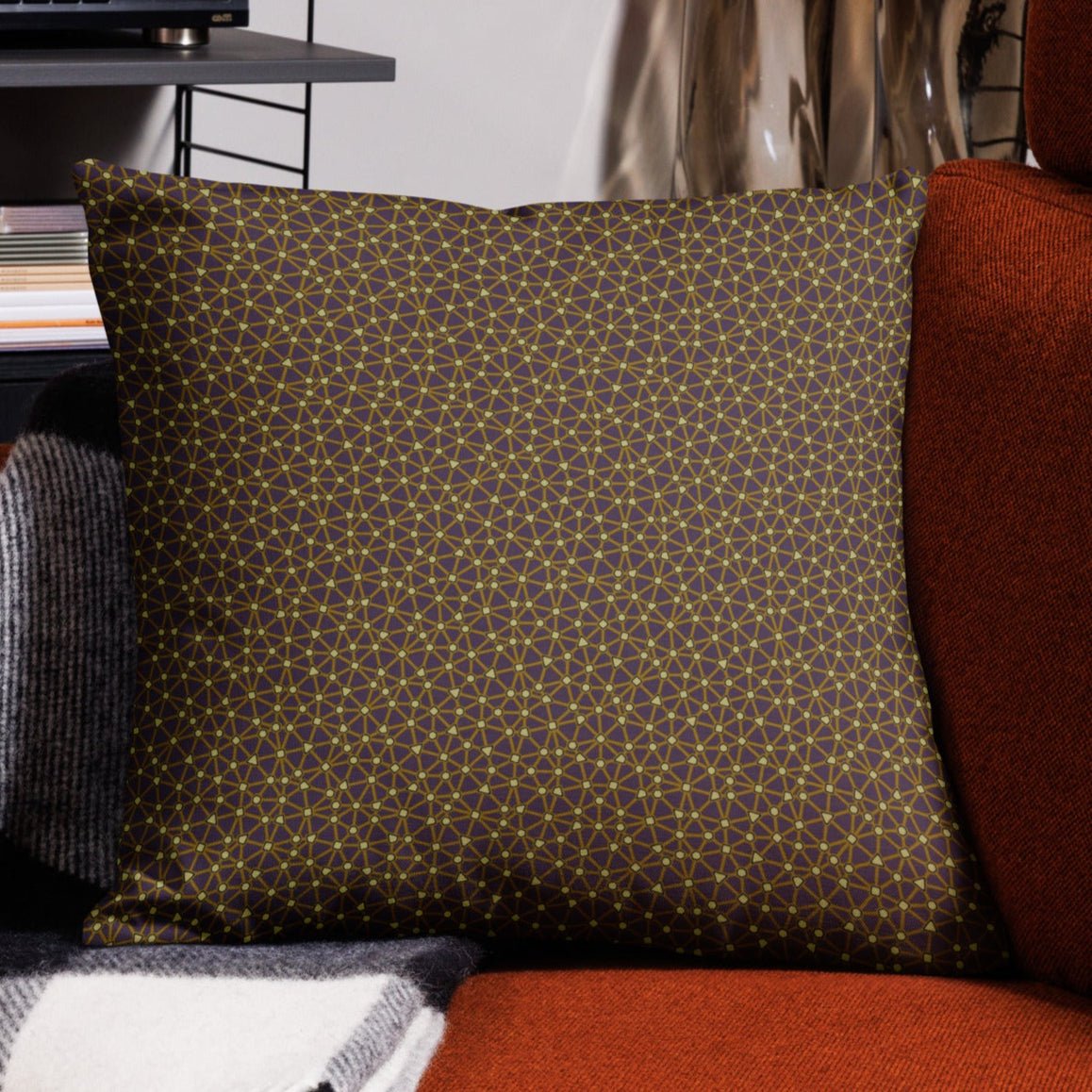 Pillow Geometric Pattern – Lumina Golden - symbolika