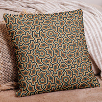 Almohada con patrón geométrico – Pineal Luma