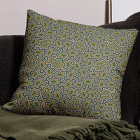 Almohada con estampado geométrico – Menta