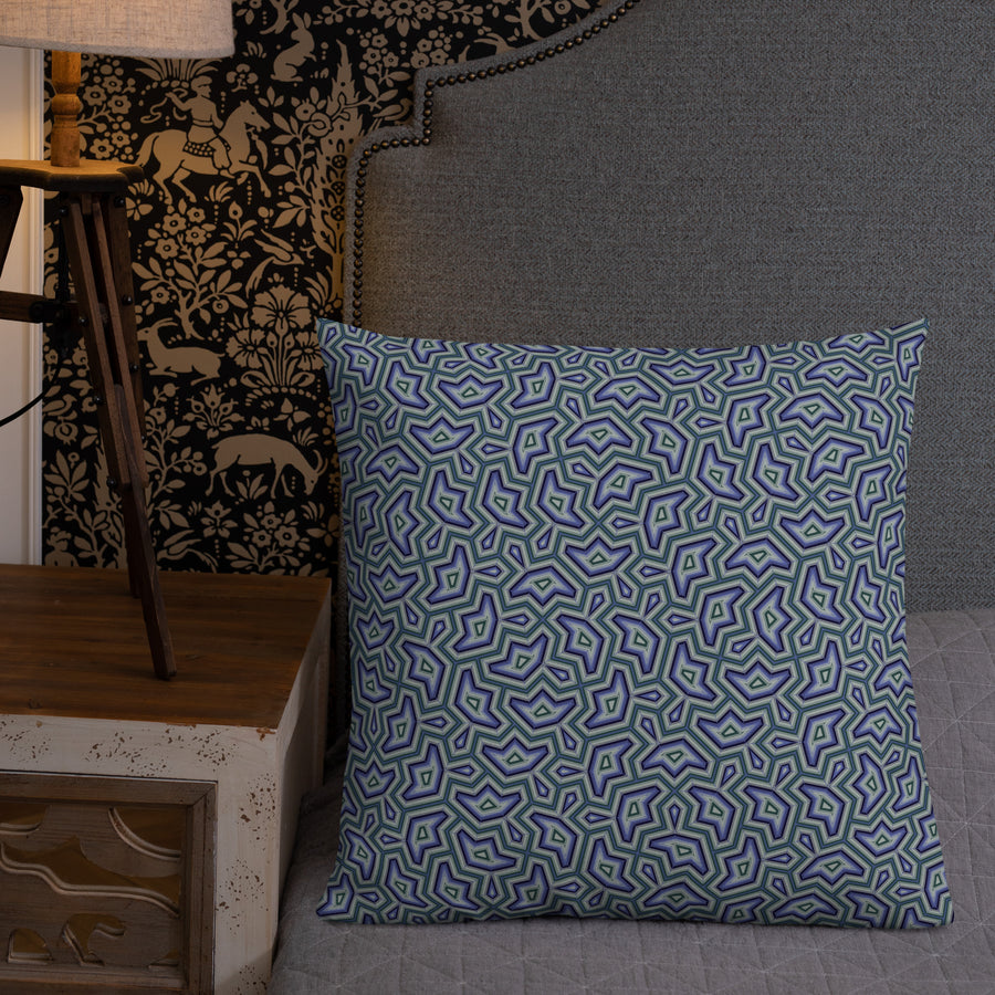 Pillow Geometric Pattern – Dynamika Aqua - symbolika