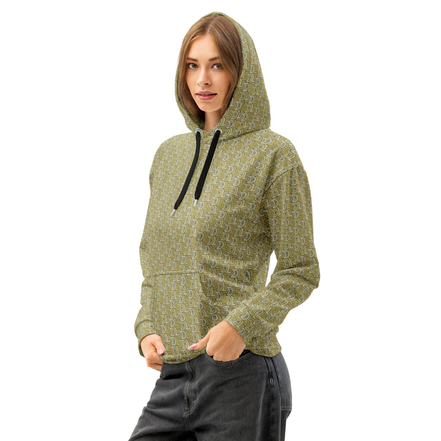 LSD Tessellation Hoodie - Hidden Letter Pattern Optical Illusion