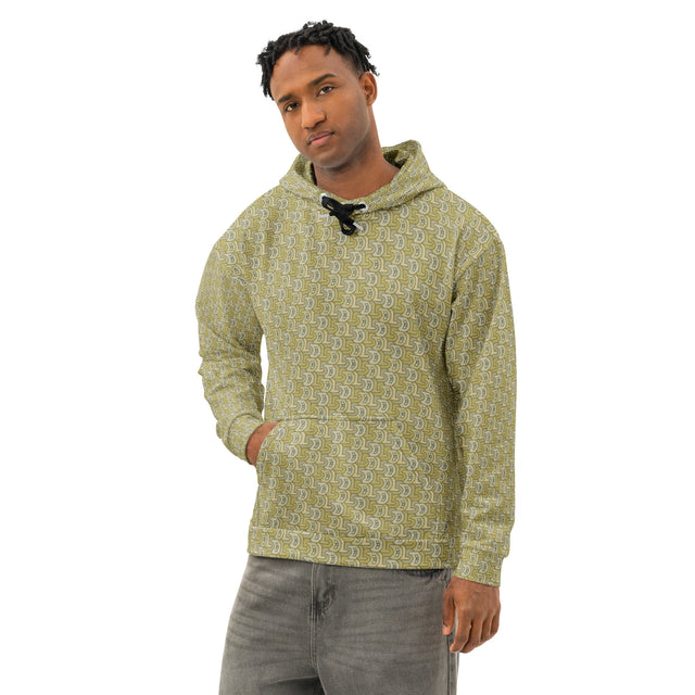 LSD Tessellation Hoodie - Hidden Letter Pattern Optical Illusion