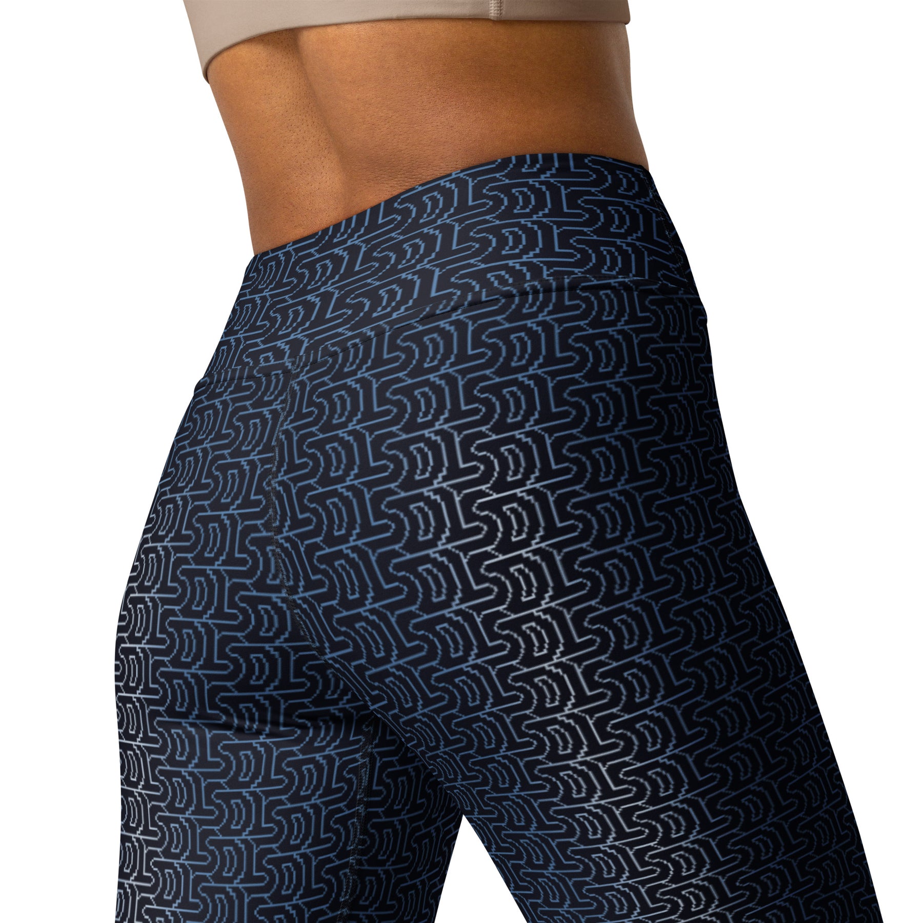Moonlight Geometric Tessellation Yoga Leggings - symbolika
