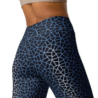 Leggings de yoga con diseño geométrico pavimentado - Ropa deportiva con elasticidad en cuatro direcciones