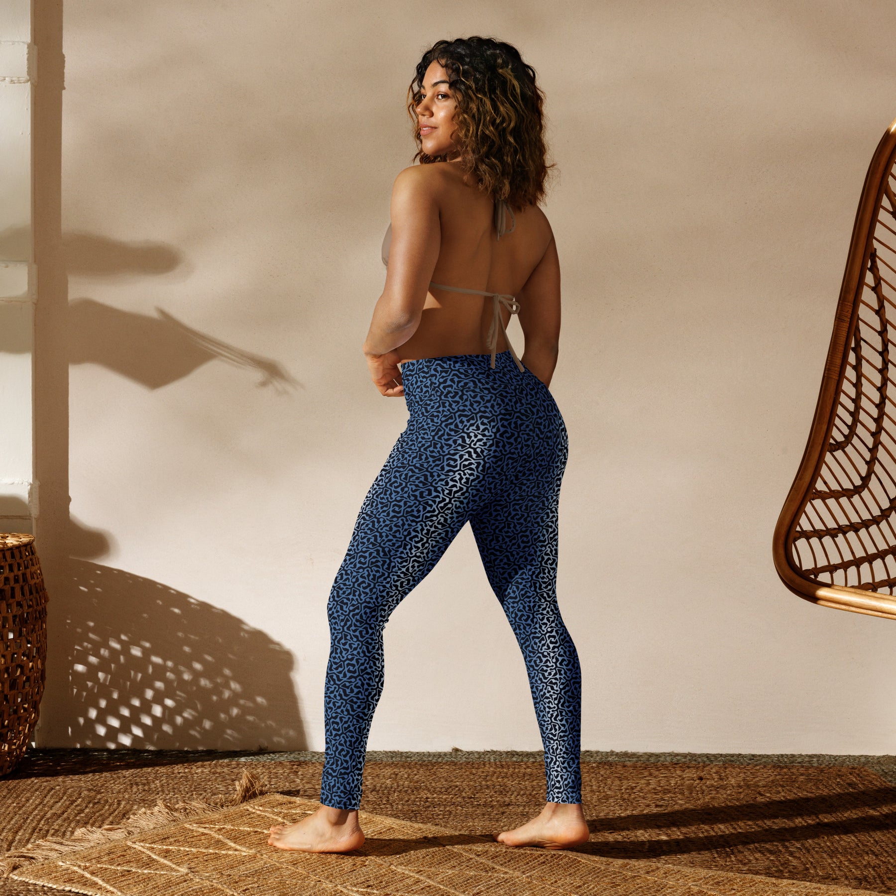Moonlight Kosmos Yoga Leggings - Cosmic Gradient - symbolika