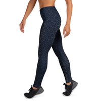 Moonlight Shipibo Butterfly Yoga Leggings - Pattern Transition